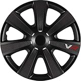 kh Teile Radkappen 16 Zoll VR Black schwarz 16' 1-Fach lackiert Radzierblenden 4er Set komplett