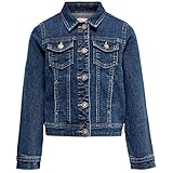 ONLY Girl Jeansjacke Dunkelblaue 128Medium Blue Denim