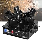 Lxwyq Konfetti-Werfer mit Vier Köpfen, Konfetti-Shooter-Effekt, elektrische Konfetti-Maschine, Einstellbarer Startrichtungsabstand 10 Meter, für Bars, Hochzeiten, Theater, Feiern, Bühne