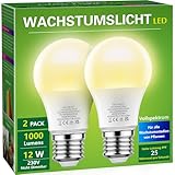 Briignite Die Glühbirne leuchtet. Eine Pflanzenlampe Pflanzen Lampe Wachstumslampe mit vollem Spektrum Pflanzenlampe E27 Sockel, 12W Wachstumslampe, Wachstumslicht für Zimmerpflanzen