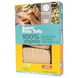 TofuTown Bio Super Firm Tofu (6x400g) | Handgefertigt aus Europäischen Bio-Sojabohnen | Hoher Proteinanteil & Kraftvoller Geschmack – Vegan, Tofu Natur | Ideal als Fleischersatz