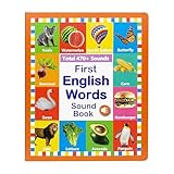 Englische Wörter lernen, Vokabelbau, 29 x 24 x 3 cm, Lesepraxis, bunt illustrierte Seiten, kompaktes Hardcover-Design, perfekt für Zuhause, Schule, Vorschule, Kinder im Alter von 2 bis 6 Jahren