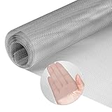 XHYASD Edelstahl Drahtgitter 40 x 300 cm, 1 mm Feinmaschig 304 Edelstahlgewebe, Metallgitter Mäusegitter Wühlmausgitter, Drahtgeflecht Fliegengitter für Kellerfenster Lüftung Hochbeet Garten