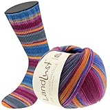 LANA GROSSA Landlust die Sockenwolle | Sockengarn aus Merinowolle in verschiedenen Farben | Handstrickgarn aus 80% Schurwolle (Merino) & 20% Polyamid | 100g Wolle zum Stricken & Häkeln | 420m Garn