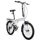 Bergsteiger Windsor 20 Zoll Faltrad, Klapprad, 6 Gang-Schaltung, LED Batterie-Licht, Quick-Fold-System, Klappfahrrad