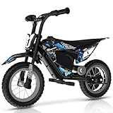 EVERCROSS EV13M Elektromotorrad Kinder, 150W Elektromotorrad, 8/16 km/h Geschwindigkeitsmodus & 12 km Langstrecken-Elektromotorrad, 12'' Moto Cross für Kinder von 3-12 Jahren