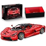 CaDA Master C61505W Viva Hypercar 1:8 Technik Supercar Klemmbausteine Bausatz, 4739 Teile Groß Auto MOC Sportwagen Bausteine Modell, Länger als C61042W Rennwagen, Spielzeug Geschenk für Erwachsene