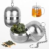 Behiruch 2 Stück Tee ei Teesieb für Losen Tee, Teeei für Losen Tee, Teesieb für Tasse 304 Edelstahl, Tee Sieb, Tea Infuser, Tea Strainer für Teekanne, Teetasse