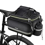 Lixada Fahrradtaschen für Gepäckträger, Fahrrad Gepäckträgertasche, Wasserdicht Fahrrad Sitz Tasche Trunk Bag, Rucksack, Handtasche, Umhängetasche, 20L-35L, 38 x 26 x 24cm