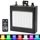 Multicolor Stroboskop mit Fernbedienung Disco Licht, 108Led Stroboskope Musikgesteuert Disco Blitzlicht für Room, Discolicht Party Disco Strobe Light Stroposkopblitzer Blitzer Projektor Lichteffekte