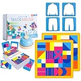 AMZLORD Schneiderung Master -Brettspiel Grafikfarbe Form Matching Game for Geschenke (Anfänger)
