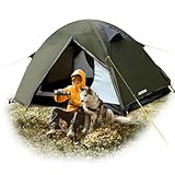 JAICOM Zelt - 2 Personen Camping Zelt, Ultraleicht & Wasserdichtes & Winddicht Kuppelzelte, Aluminum Zeltstange, 2 Türen, Kleines Packmaß für Camping, Wandern, Outdoor