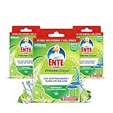 WC-Ente Frische-Siegel 3x 2er Nachfüller, körbchenloser WC-Reiniger, 18 Gel WC-Steine, Fresh Lime, 3 x 36 ml
