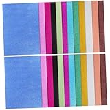 Angoily 26 Blatt Glitzerpapier Glänzend Bastelkarton Glitzernd für Origami DIY Grußkarten Scrapbooking Hochzeitseinladungen Schule Büro