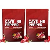 Cayenne-Pfeffer, unterstützt Beinvenen, Herz und Blutgefäße, ohne Zusatzstoffe, gentechnikfrei (2 Stück)