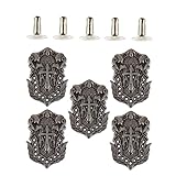 Alipis 10 Stück Teiliges Metall deko nieten aus Zinklegierung Langlebige DIY spikes für Kleidung Taschen und Lederaccessoires Einfache Anwendung Leichte Robuste Punk Handmade accessoires