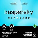 Kaspersky Standard Anti-Virus 2024 | 5 Geräte | 2 Jahre | Umfassender Schutz | Online-Banking Schutz | Leistungsoptimierung | PC/Mac/Mobile | Aktivierungscode per Email