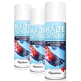 3 x 400ml Oputec Kältespray Eisspray Sport: Erste-Hilfe-Spray bei Sportverletzungen, Schmerzen und Schwellungen (Klassisch) - Medizinisches Kühlspray für jedes Erste-Hilfe-Set