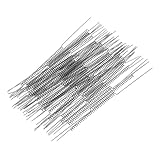 FONDOTIN 50 Stück Edelstahl Federn für Armaturenbrett Puppen 14cm Hochelastische Selbstgemacht Häkelzubehör für Wackelkopf Topfpflanzen Langlebige Federn für Auto Dekoration