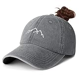 HeyCaps Pferdeschwanz Baseball Cap Damen Atmungsaktiv Verstellbare Baseballkappe Baumwolle Mütze Sonnenschutz Basecap Tennis Golf Sport Cap