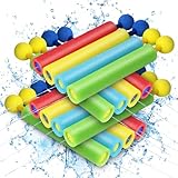 Lehoo Castle Wasserpistole, Wasserspielzeug Kinder Outdoor, 16pcs Wasserpistole Schaumstoff, Wasserspritze 35ft, Spritzpistole Kinder, Wasserspielzeug für Jungen und Mädchen Sommerfest