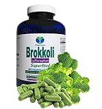 BROKKOLI Broccoli 360 Kapseln - Sulforaphan & Indol-3-Carbinol - Antioxidantien & Vitamine C E K, B-Komplex + Calcium Magnesium Eisen Selen Kalium - OHNE ZUSATZSTOFFE. 26820-360
