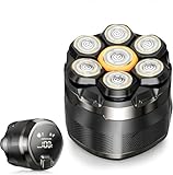 Dyoonoer Kopfrasierer für Männer, kabellos, Glatzenrasierer, wasserdicht, 7D, wiederaufladbar, elektrischer Kopfrasierer mit magnetischem Klingenkopf, Nass- und Trockengebrauch, rotierender