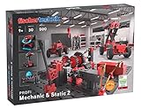 fischertechnik 536622 ADVANCED Mechanic & Static 2 – Bausatz für Kinder ab 9 Jahren, Experimentierkasten mit 30 Modellen, inkl. Motor, fördert technisches Verständnis