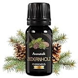 Aromaholik Zedernholzöl BIO 100% naturrein – Ätherische Öle für Diffuser & Aroma Diffuser – Zertifiziertes ätherisches Öl aus Indien – Cedarwood Essential Oils 10ml für Sauna & Massage