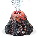 xlwen Vulkan Aquarium Dekoration - Fisch Tank Ornament für Aquarien - Home Dekor Vulkanstein