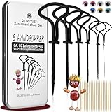 QIURUYUE® 147-teiliges Kastanienbohrer Set, Handholzbohrer Basteln in Alubox, Kastanien-Bastelset, Kastanienset, Kastanienmännchen Bastelset, Holzbohrer Handbohrer f. Kastanien
