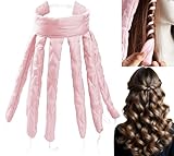 Heatless Curlers Headband, Octopus Hair Curler, Lockenwickler über Nacht Locken Ohne Hitze Für Lange Mittleres Haare, Seidenband Lockenwickler Weiches Stirnband Tools Für Damen Mädchen - Pink