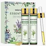 Migcaput Zitronengras Öl (2 x 10ml),diffuser ätherische öle,Lemongrasöl Ätherisches für Aromatherapie, Aroma Diffuser,Duftlampe,Raumduft,Lemongrass Essential Oil