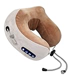 WRQIOO Nackenmassagegerät, 3 Modi Massagegerät Nacken mit Knetfunktion, Nackenmassagegerät Kabellos, Elektrische Nackenmassagegeräte, Elektrische U-Förmiges Massagekissen für Zuhause und Büro