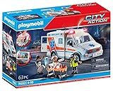 PLAYMOBIL 71232 71232-City Action Hospital Ambulance, Multicolore, Taille Unique