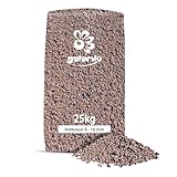 GALAMIO Lavamulch Rot Braun Eifel Vulkan Gestein Beet Abdeckung Garten Mulch Pflanz Granulat Substrat Dekor Mittel 8-16mm 25kg x 40 Sack 1000kg Palette