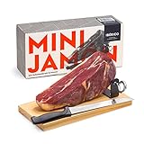 MINI IBÉRICO-SCHINKEN von jamon.de | Im Geschenkkarton | Set mit Holzständer und Schinkenmesser