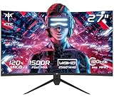 KTC Gaming Monitor Curved 27 Zoll, 180Hz, QHD 2K 2560 x 1440p, 1ms, HDR10, Freesync & G-sync, VA 1500R Rahmenlos Monitore, 120% sRGB, Blaulicht Reduktion PC Bildschirm, DP 180Hz, HDMI 144Hz, H27S17