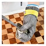 Schnittfeste Handschuhe, Schnittschutzhandschuhe für Küchenrestaurants, Lebensmittelsicherheits-Arbeitshandschuhe für Köche, Verstellbarer Handgelenkriemen und rutschfest