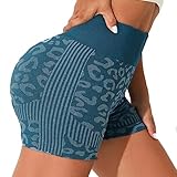 Radlerhose Damen Kurz Gym Nahtlos Push Up Jogginghose Luftige Wander Laufhose Kurz Leggings High Waist Wandershorts Shorts Damen Sommer