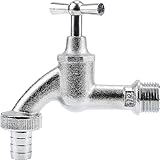 Gardena Wasserhahn mit Schlauchverschraubung: Verchromter Wasserkran für Innen & Außen, 21 mm (G 1/2 Zoll)-Gewinde, für 13 mm (1/2 Zoll)-Schlauch (7330-20)