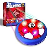 Glückpa Hover Football Kinder Spielzeug, fußball mit LED, Geschenk ab 3-10 Jahre, Fussball Spielzeug ab 3 4 5 6 7 8 9 Jahre Jungen Mädchen, Indoor/Outdoor Spiele, Air Power Spider fußball für Kinder