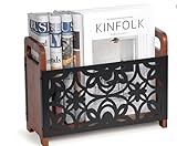 FARYODI Zeitungsständer Zeitschriftenhalter, Magazinständer, Zeitungsablage Schreibtisch Organizer, Zeitungen & Bücher – Modernes Design für Wohnzimmer, Büro & Flur (Blume)