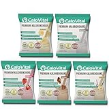 CaloVital Probierpaket Trinkmahlzeit als Aufbaunahrung bei Untergewicht | Trinknahrung hochkalorisch für schnelle Gewichtszunahme | Kalorien Shake zum Zunehmen | 5er Pack 50g Pulver Classic