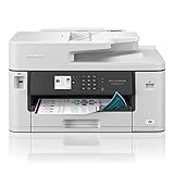 Brother MFC-J5340DWE EcoPro 4-in-1 Farbtintenstrahl-Multifunktionsgerät (250 Blatt Papierkassette, Drucker, Scanner, Kopierer, Fax), hellgrau