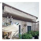 Ausziehbare Pergola-Abdeckung für den Außenbereich, U-förmiges Sonnensegel, Baldachin für Terrasse, Garten, Deck, Rankgitter, perfekter Wellen-Sonnenschutz