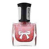Nagellack Schnelltrocknend Wasserbasierte Nail Polish Glossy Langanhaltend ungiftiger Shimmer Schnelltrocknender Roter Pearl Nail Polish, Nail Art Maniküre