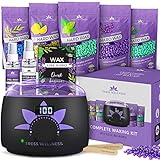 Waxing Wachswärmer set - wachsmaschine enthaarung - für Haarentfernung Perlen - Wax Warmer Kit- Maschine - Heißwachsgerät