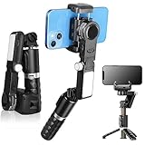 STRBDYI Smartphone Stabilisator, Gimbal Handy Stabilisator, Selfie-Stabilisator mit Bluetooth-Fernbedienung für Vlogging, YouTube, Live-Video, kompatibel mit iPhone/Android (Schwarz)