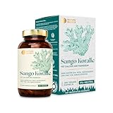 Nature Basics Magnesium Komplex - 180 Kapseln - Sango Koralle mit 660mg Kalzium & 330mg Magnesium pro Tagesdosis - Optimales 2:1 Calcium Magnesium Verhältnis - Magnesium hochdosiert Kapseln